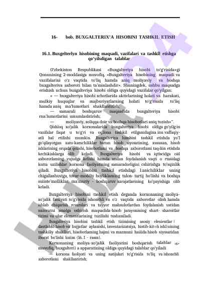Buxgalteriya hisobi tashkil etish maqsadlari va vazifalari