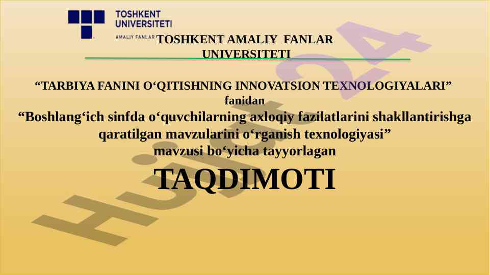 O‘quvchilarning axloqiy fazilatlarini rivojlantirish