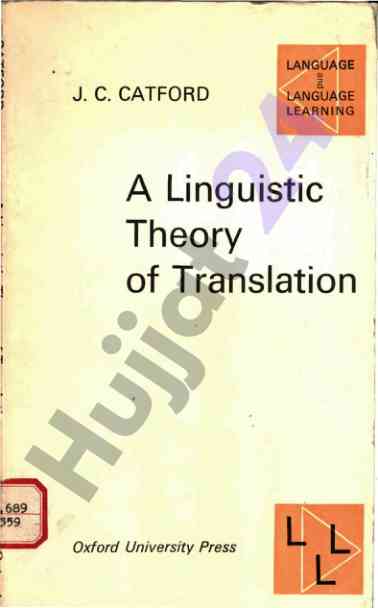 A linguistic theory of translation insights