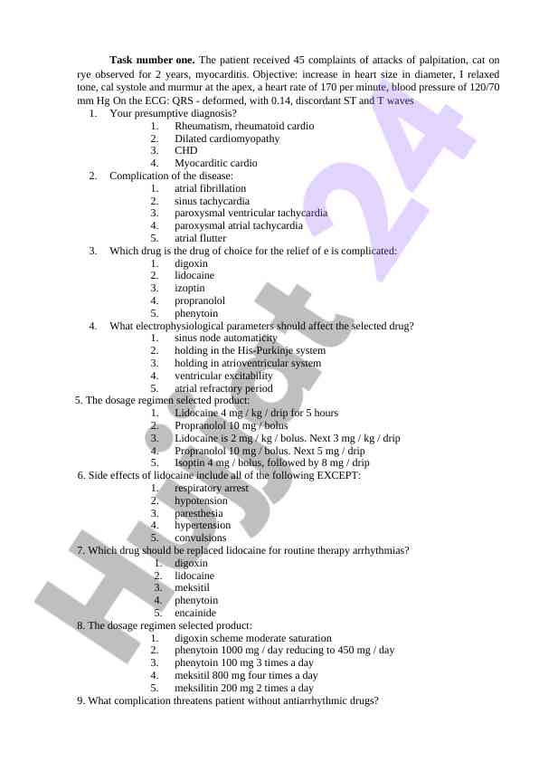 Cardiovascular evaluation and treatment protocols