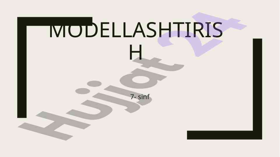 Modellashtirish elektron jadvalida o‘zgarishlarni kuzatish