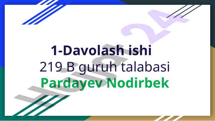 Katabolizm va anabolizm jarayoni