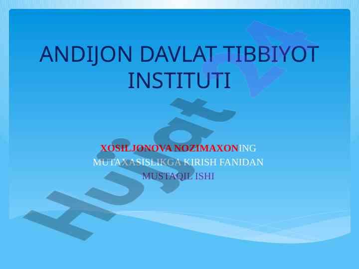 O'zbekistonda farmasevtika nazorati hozirgi tug'ilishi