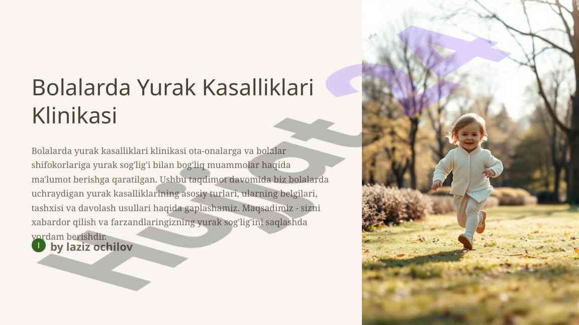 Bolalarda yurak kasalliklari klinikasi taqdimoti