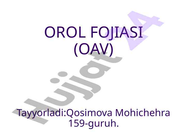 Orol dengizining morfologik tuzilishi