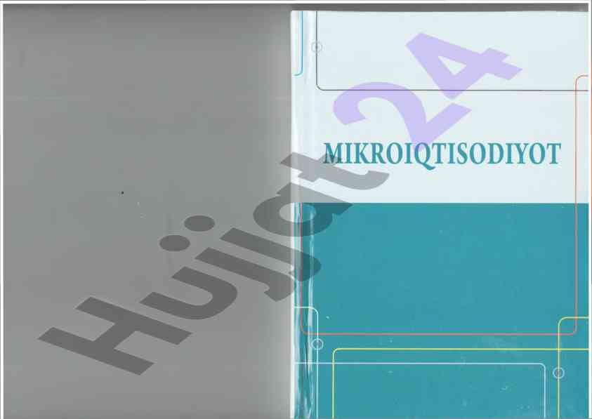 Mikroiqtisodiyot o‘quv qo‘llanmasi 2017