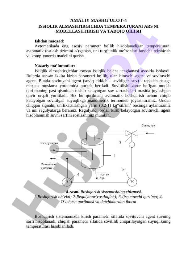 Temperaturani modellash va tahlil qilish