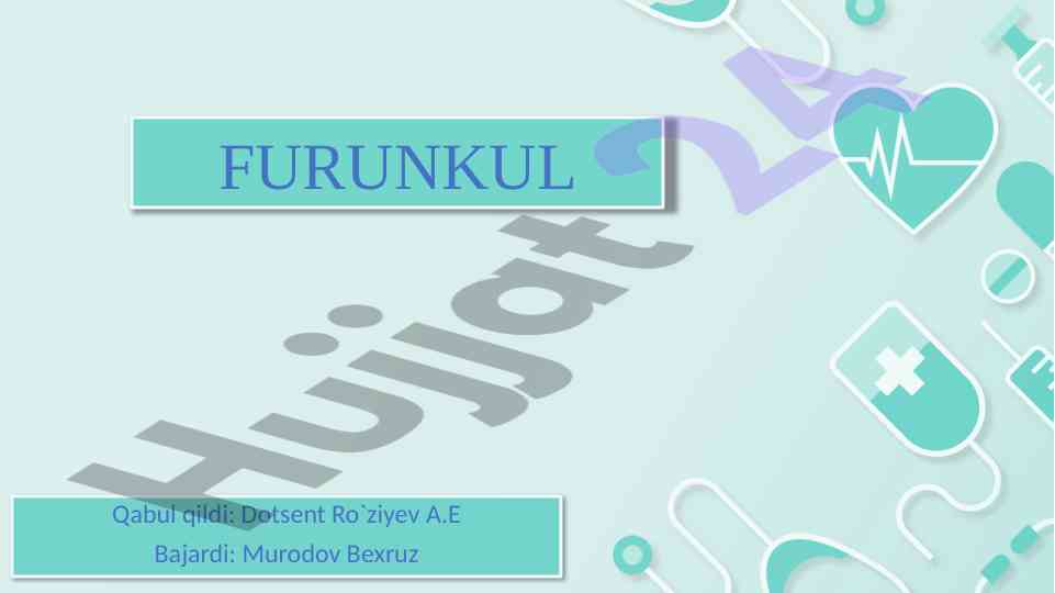Furunkul: sabablari va teridagi ta’siri