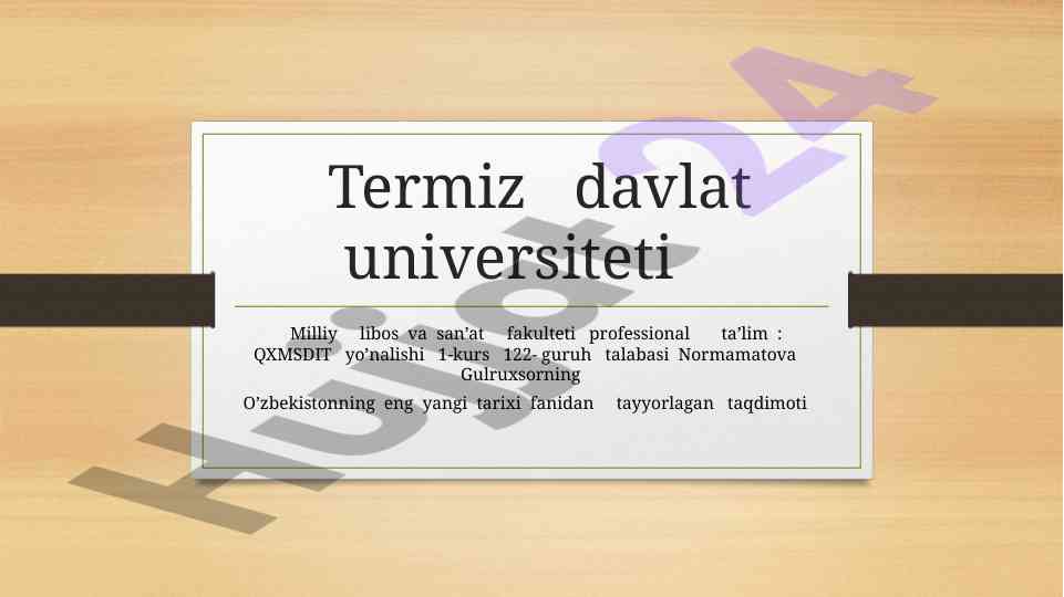 O’zbekiston prezidenti tarixiy xotira taqdimoti