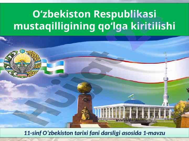 Mustaqillik deklaratsiyasining qabul qilinishi