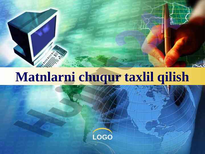 Matnlarni chuqur tahlil qilish texnologiyalari