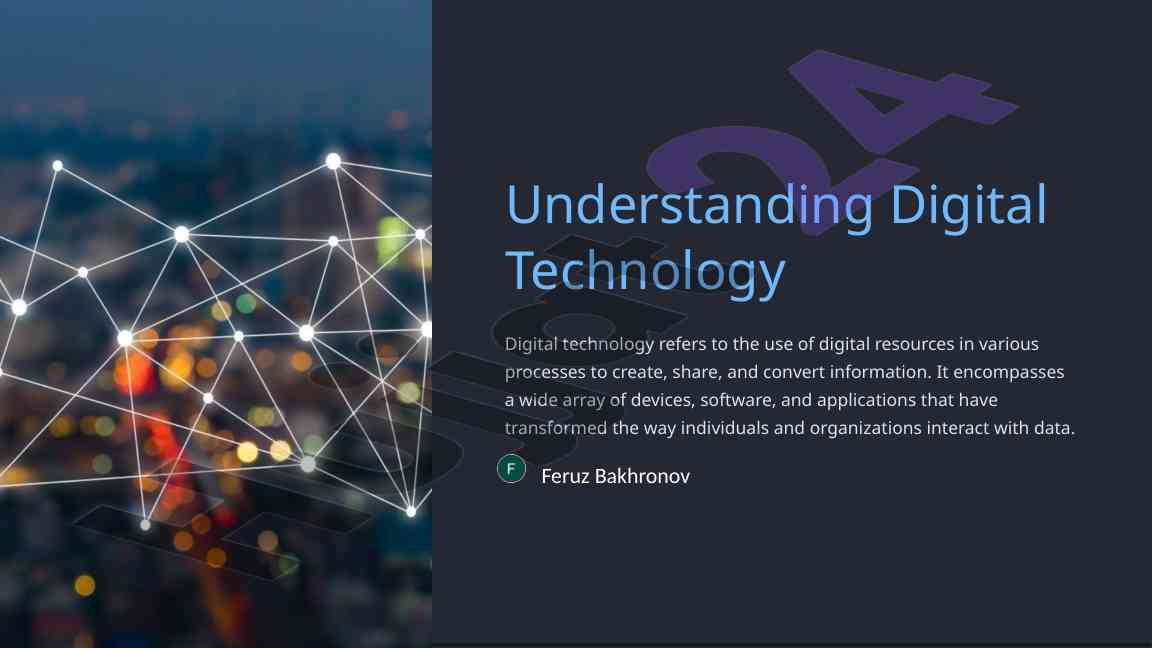 Understanding digital technology and its applications