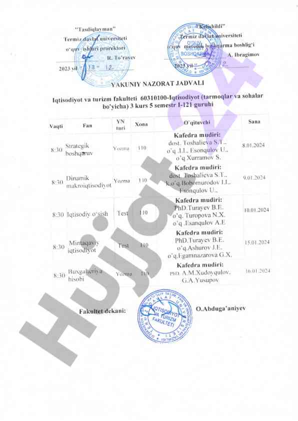Iqtisodiyot sohaisida test o'qitish usullari