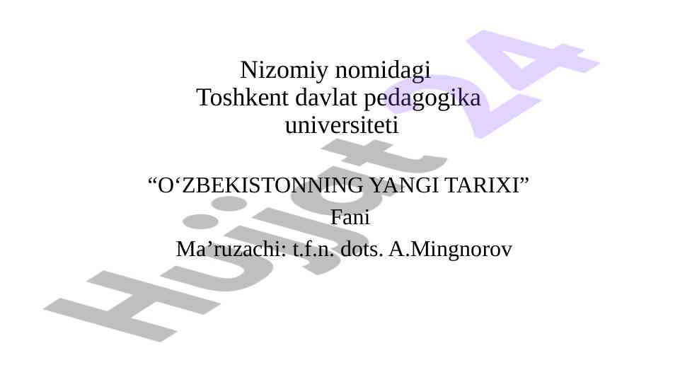 Ta'lim sohasida islahatlar va kadrlar tayyorlash