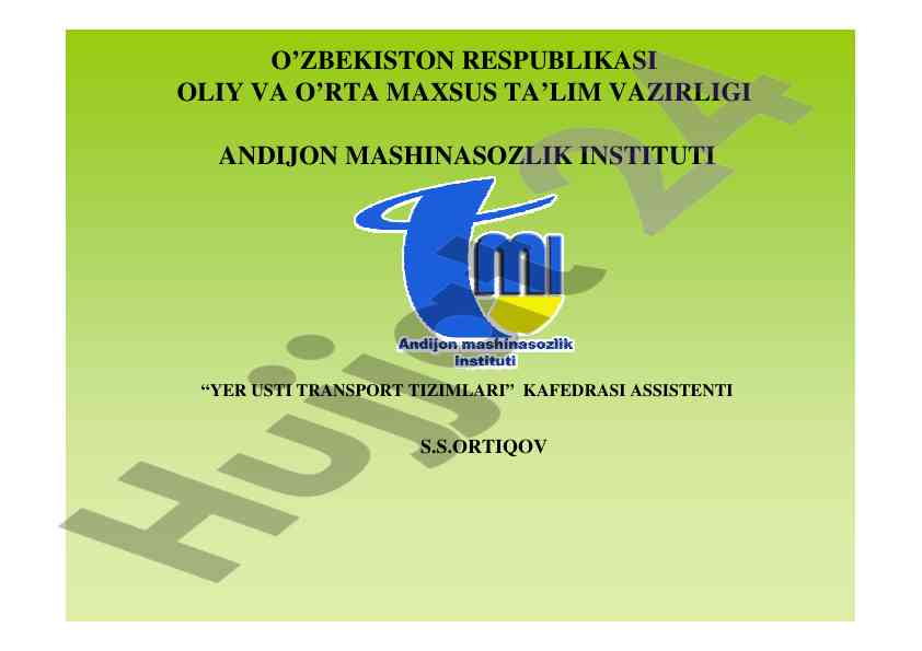 Avtomobillarning umumiy tuzilishi va tarixi