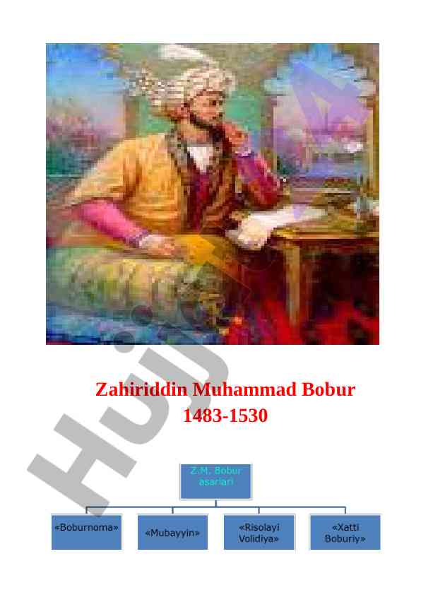 Zahiriddin muhammad boburning hayoti va merosi