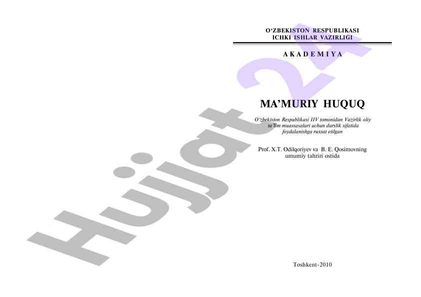 Ijtimoiy taraqqiyot va ma’muriy islohotlar