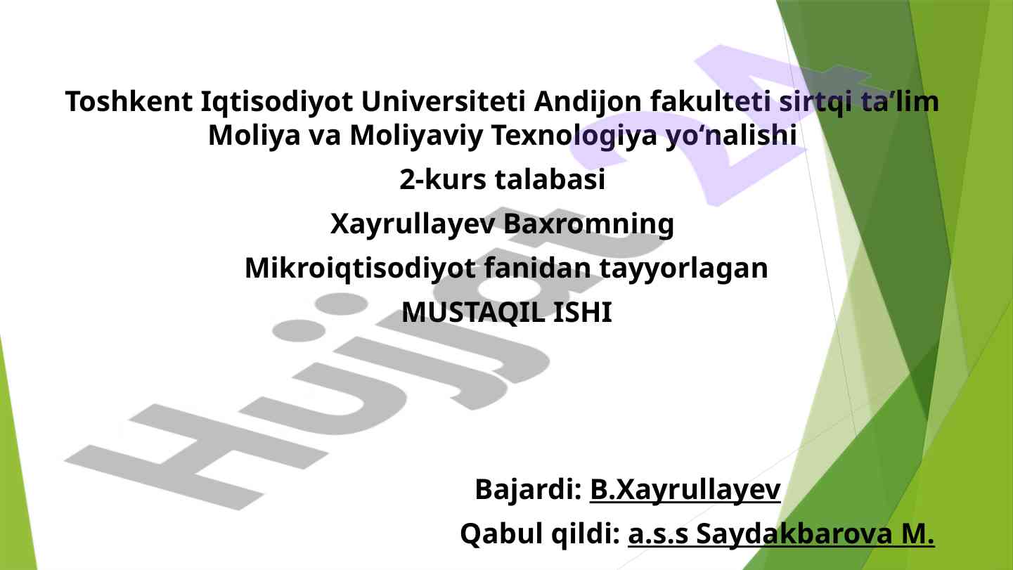 Mikroiqtisodiyotda majburiy zaxira siyosati