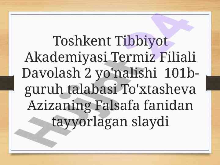 Bozor iqtisodiyotining falsafiy muammolari