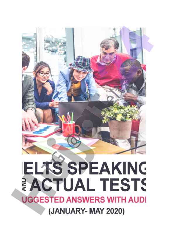 Ielts speaking actual tests and suggested answers