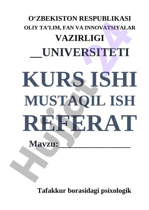 Tafakkur borasidagi psixologik nazariyalar