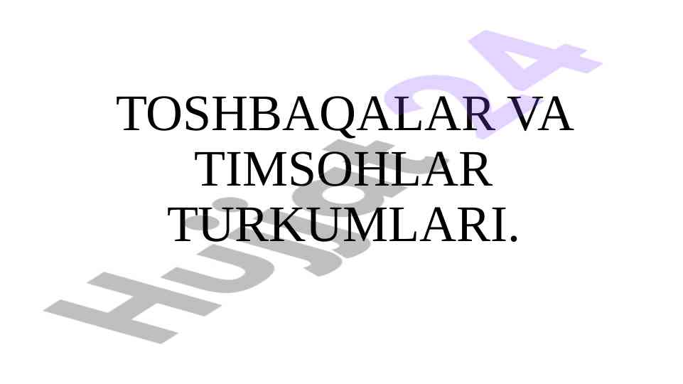 Toshbaqalar va timsohlar turkumlari