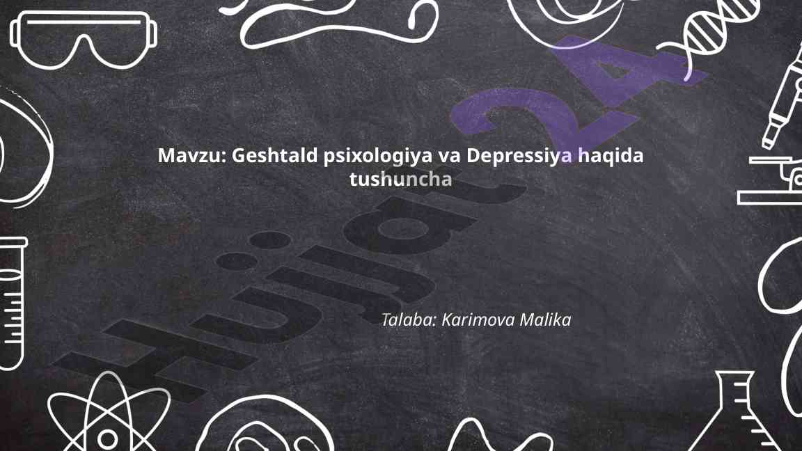 Geshtald Psixologiya Va Depressiya Haqida Tushuncha