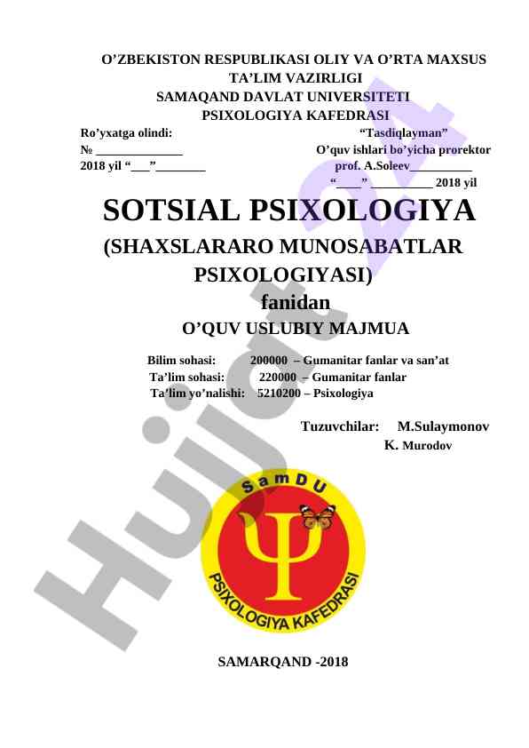 Social psychology teaching methodology overview