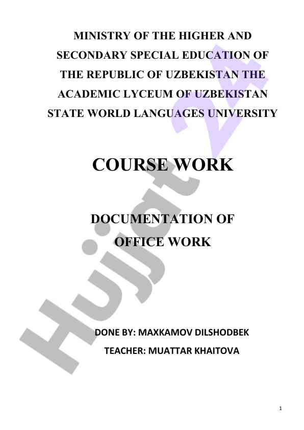 Importance of documentation in office work