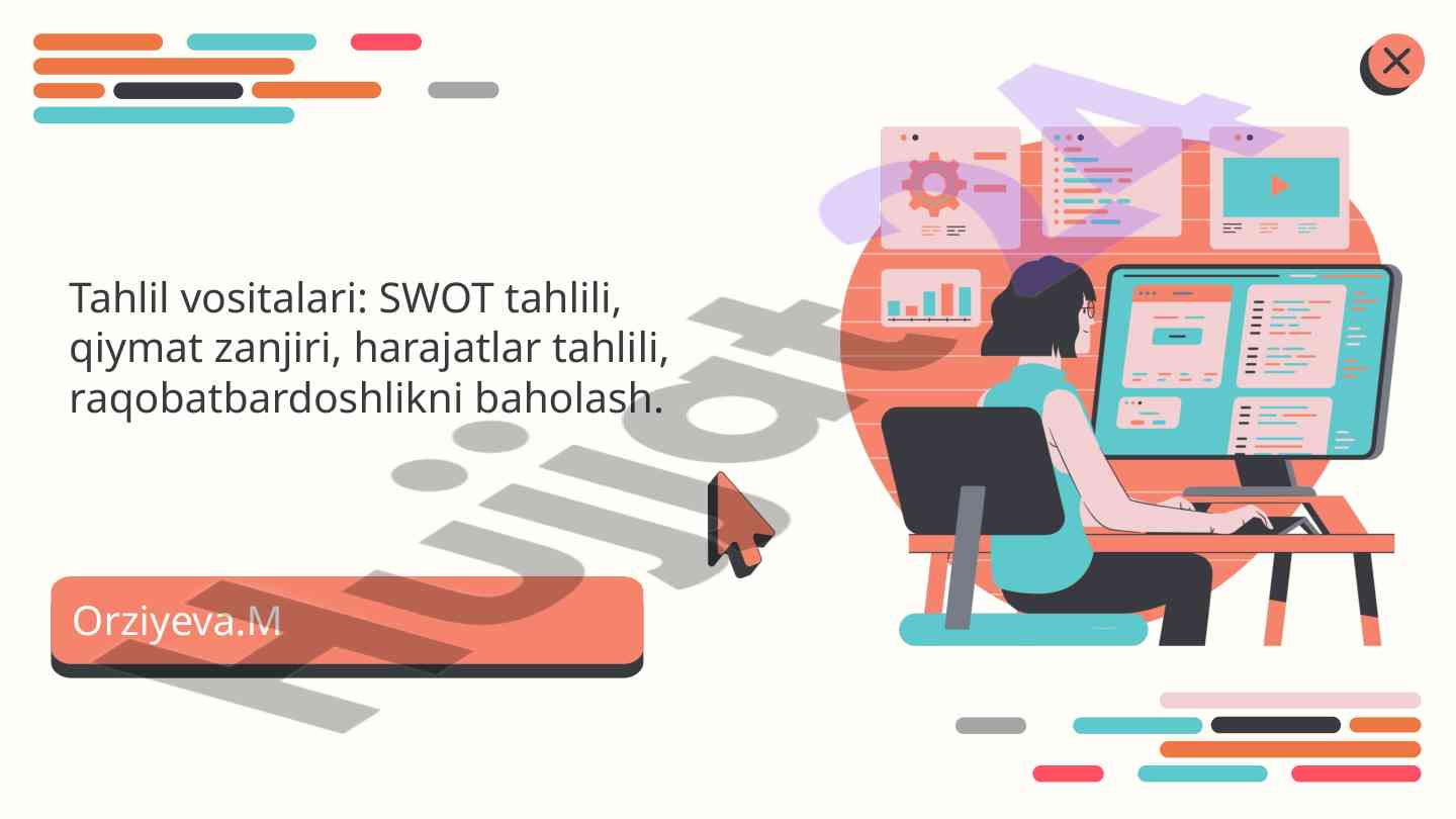 Swot tahlilining asoslari va tashkilotni baholash