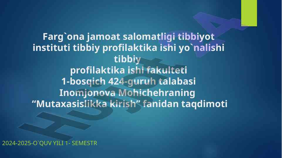 Inson organizimiga tashqi muhit omillari tadqiqoti