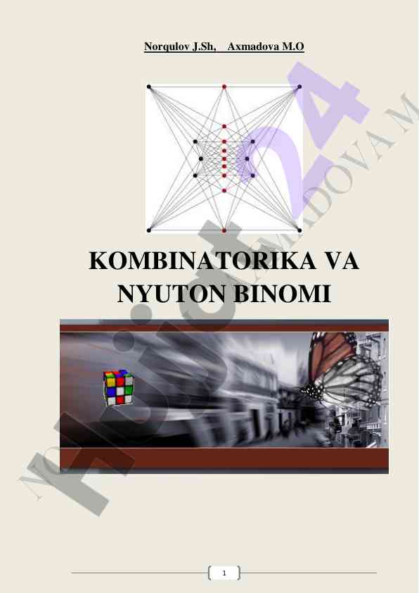 Kombinatorika va nyuton binomi asoslari