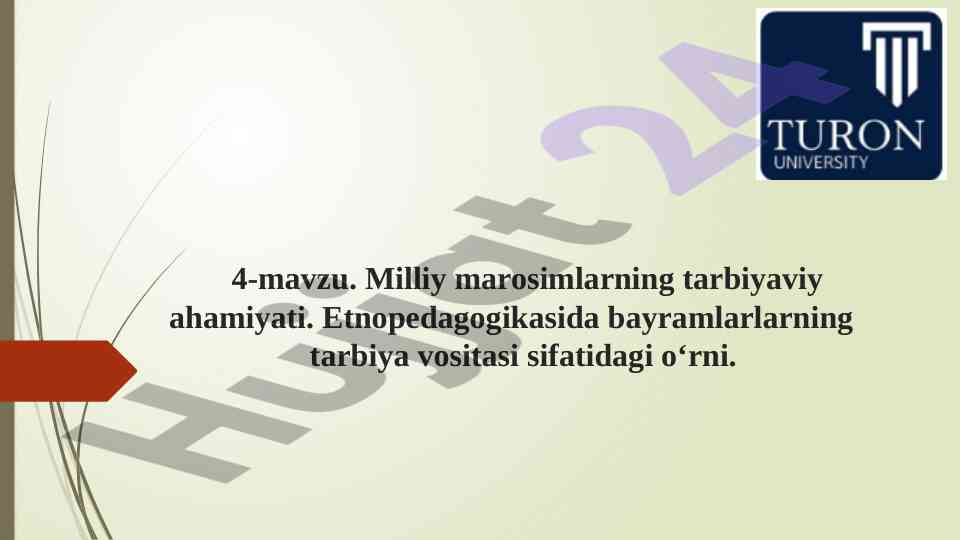Milliy marosimlarning tarbiyaviy ahamiyati