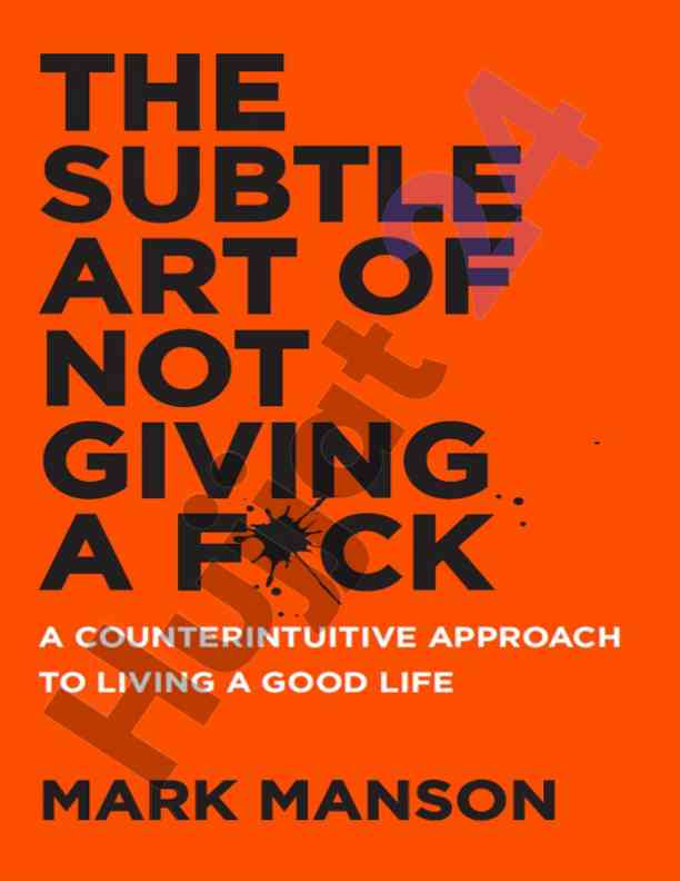 Understanding the subtle art of not giving a fuck