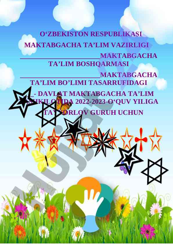 Maktabgacha ta'lim tashkilotida tayyorlov guruhi