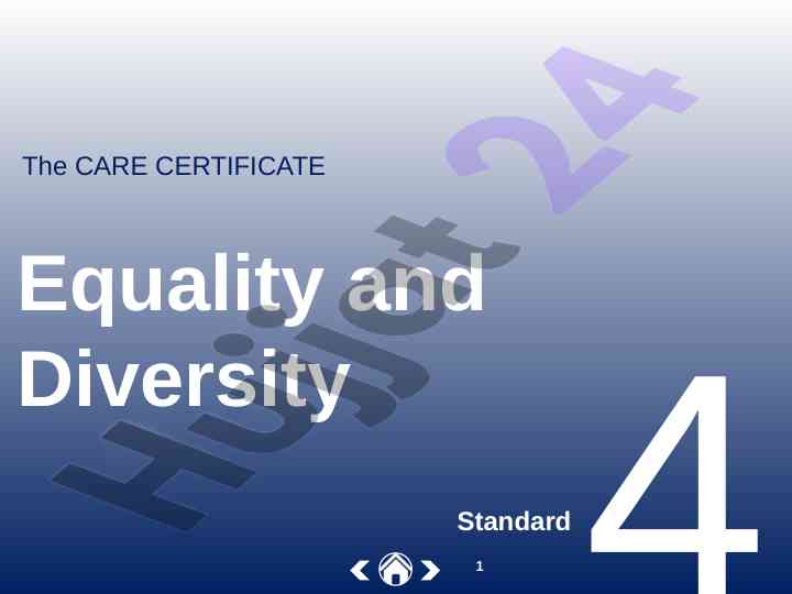 Understanding equality and diversity in care settings