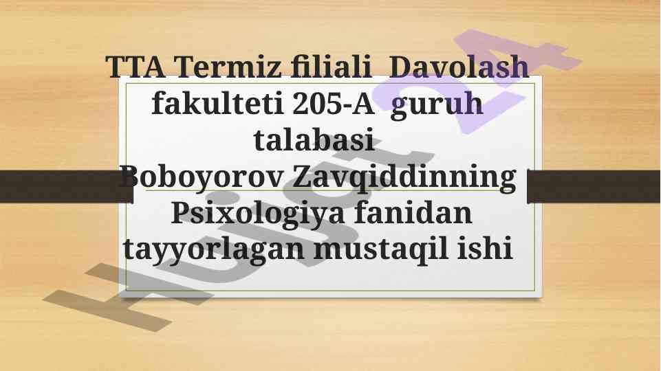 Psixologiyaning tadqiqot metodlari va asosiy tamoyillari
