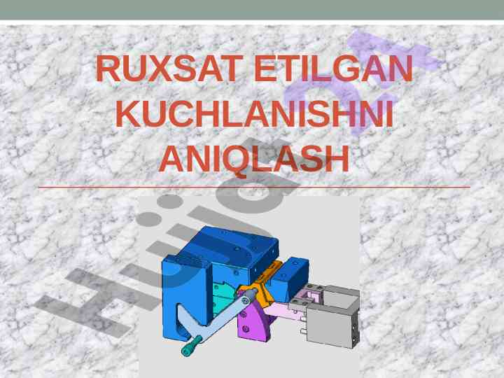 Ruxsat etilgan kuchlanishni aniqlash usullari