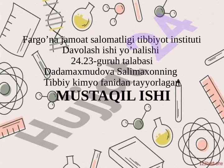 Yadro kimyosining tibbiyotdagi o’rni va kriminalistikada