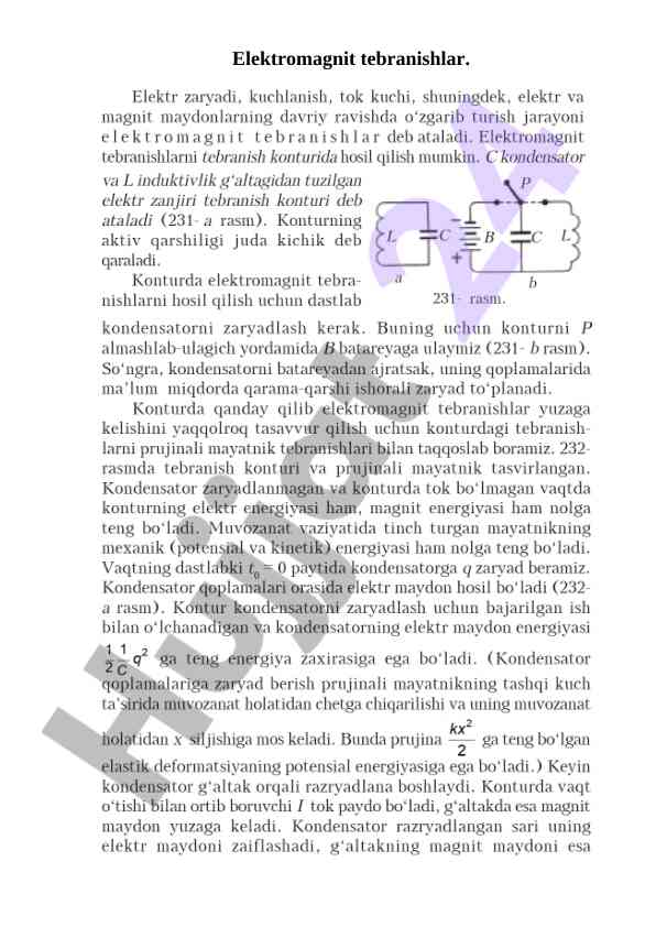 Electromagnetic fluctuations in physics