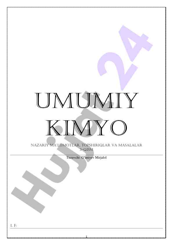 Kimyoviy reaksiya tezligi haqida ma'lumotlar
