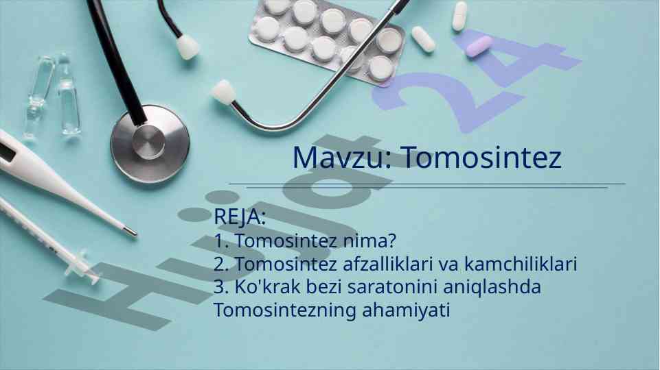 Raqamli tomosintez texnikasining asosiy qonuniyatlari