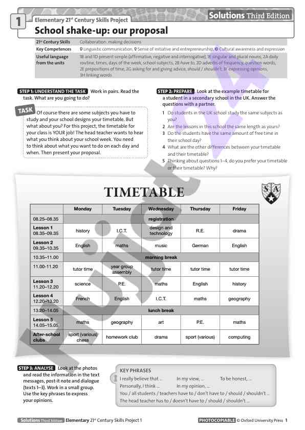 Elementary skills project solutions for 21st century