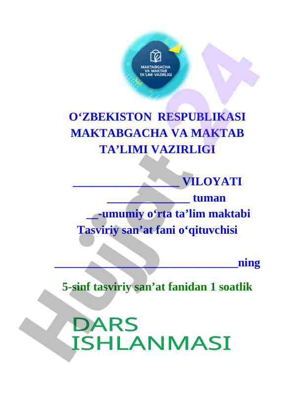 5_sinf_tasviriy_san'at dars ishlanma  Rang tus jihatidan_qarama_qarshi_Kontrast