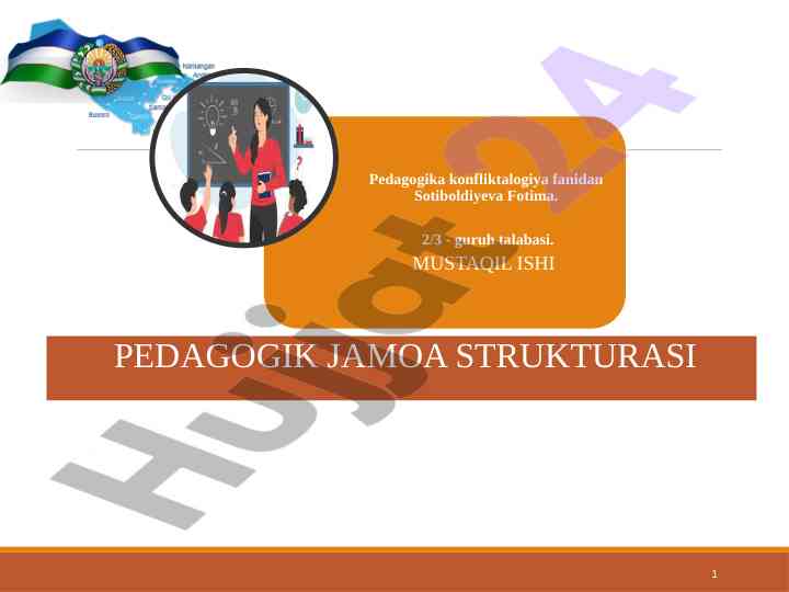 Pedagogik jamoa strukturasi va ta'lim tizimida islohotlar
