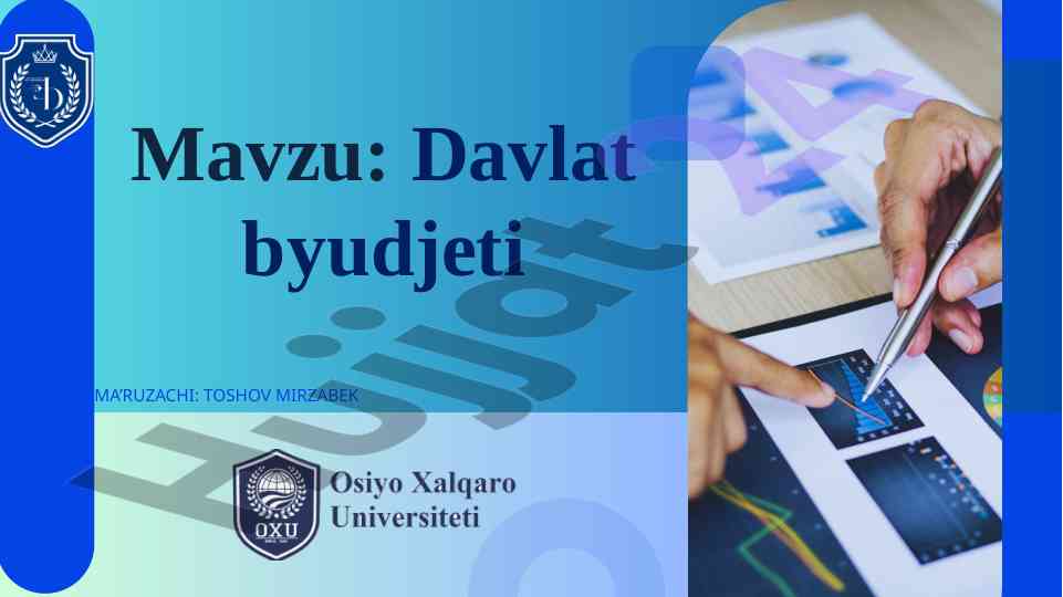 Davlat byudjeti mohiyati va ahamiyati