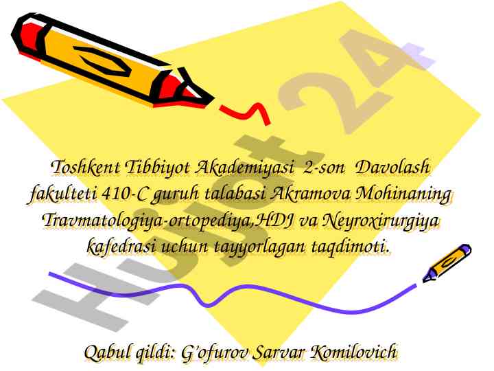 Bolalar serebral paralichi taqdimoti