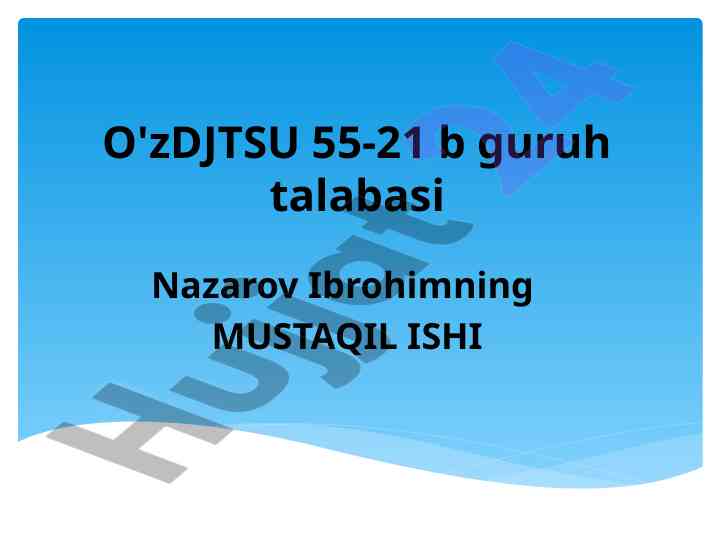 Furan asosiy tushuncha va xossalari