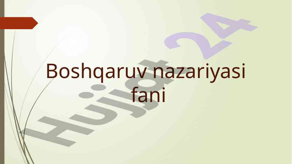 Avtomatik boshqarish tizimlarining matematik ifodasi