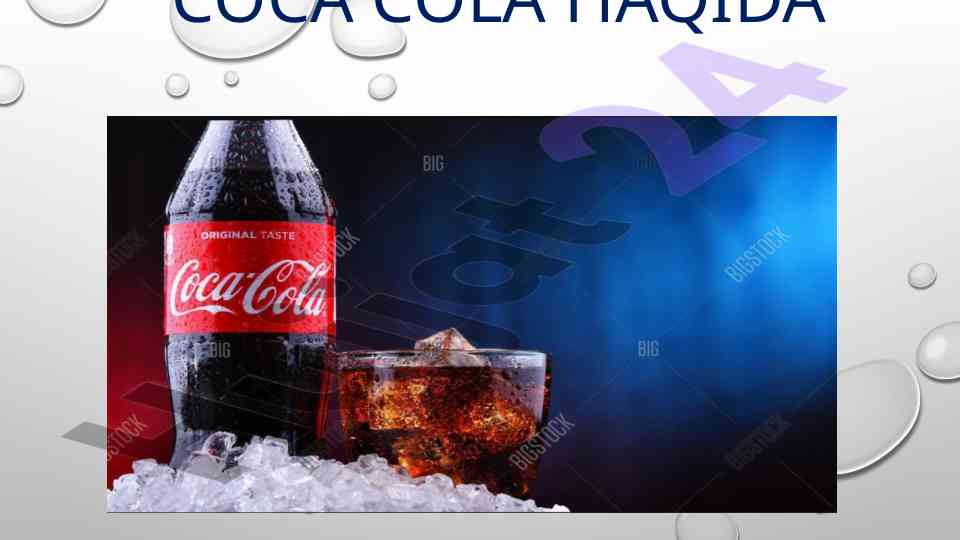 Coca cola tarixi va qiziqarli ma'lumotlar